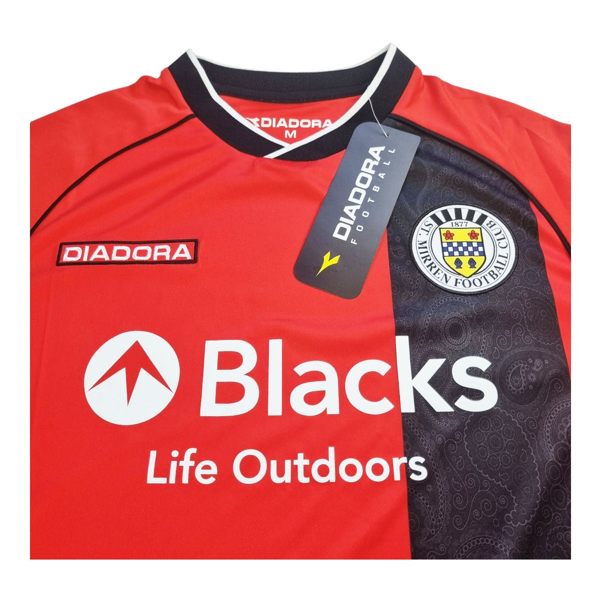 2013/14 St Mirren Long Sleeve Away Football Shirt (M) Diadora