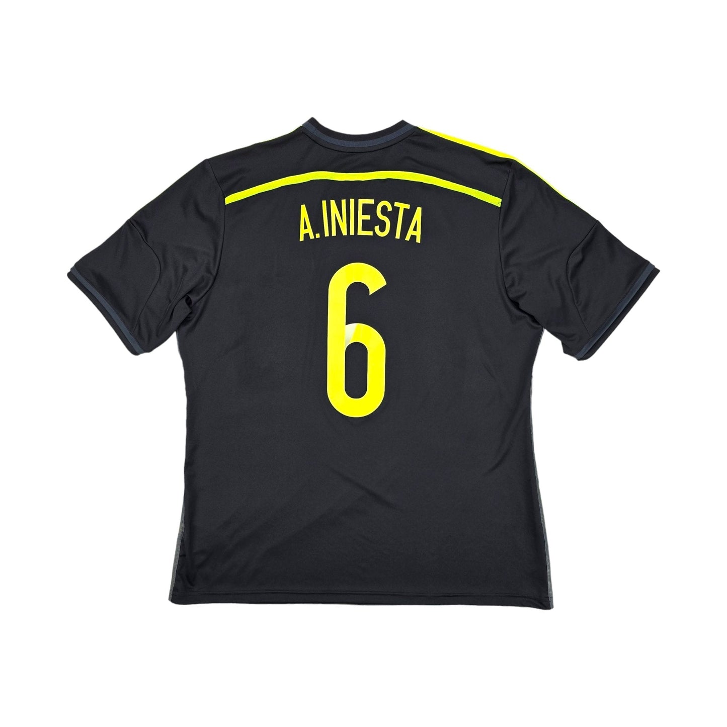 2013/15 Spain Away Football Shirt (XL) Adidas #6 Iniesta