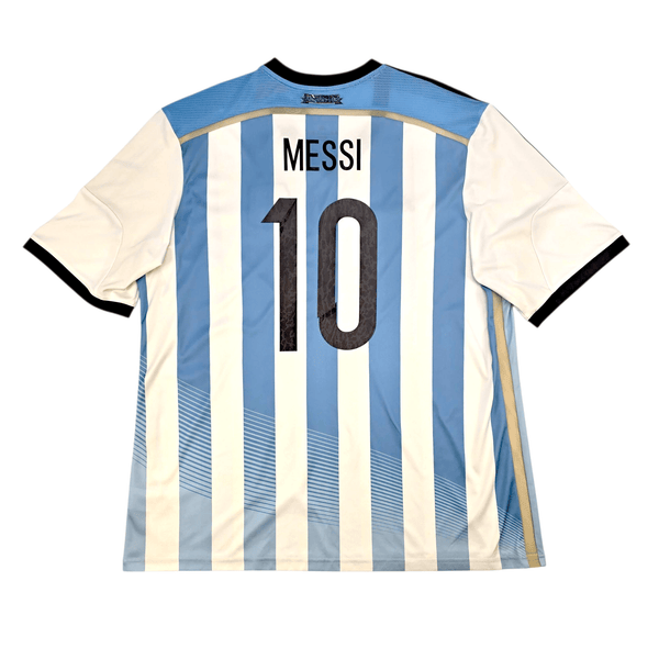 2014/15 Argentina Home Football Shirt (2XL) Adidas #10 Messi