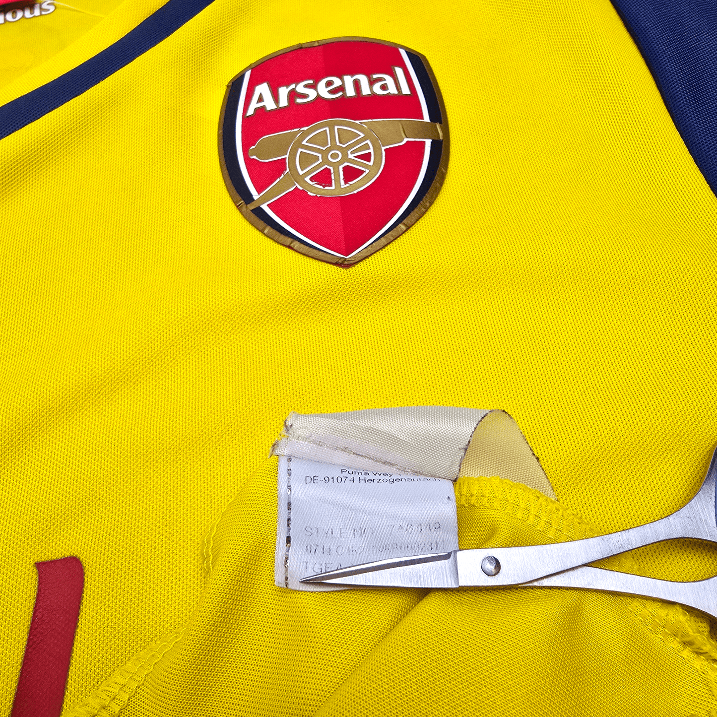 2014/15 Arsenal Away Football Shirt (S) Puma #19 S.Cazorla