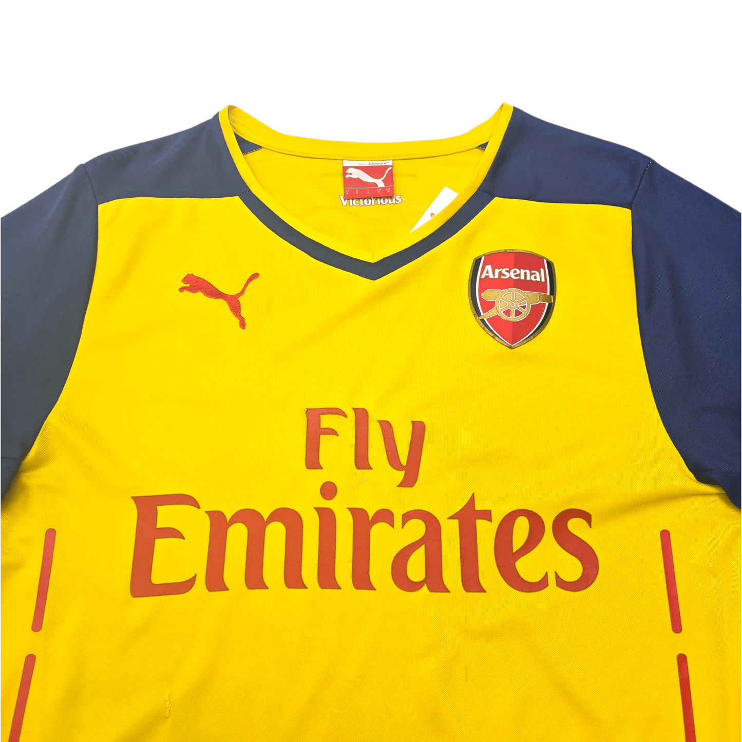 2014/15 Arsenal Away Football Shirt (S) Puma #19 S.Cazorla