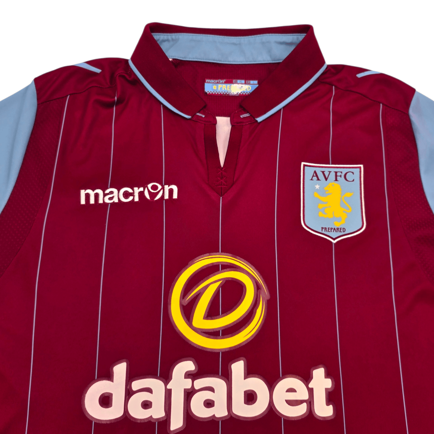 2014/15 Aston Villa Home Football Shirt (XL) Macron #20 Benteke
