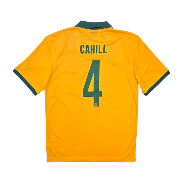2014/15 Australia Home Football Shirt (M) Nike #4 Cahill