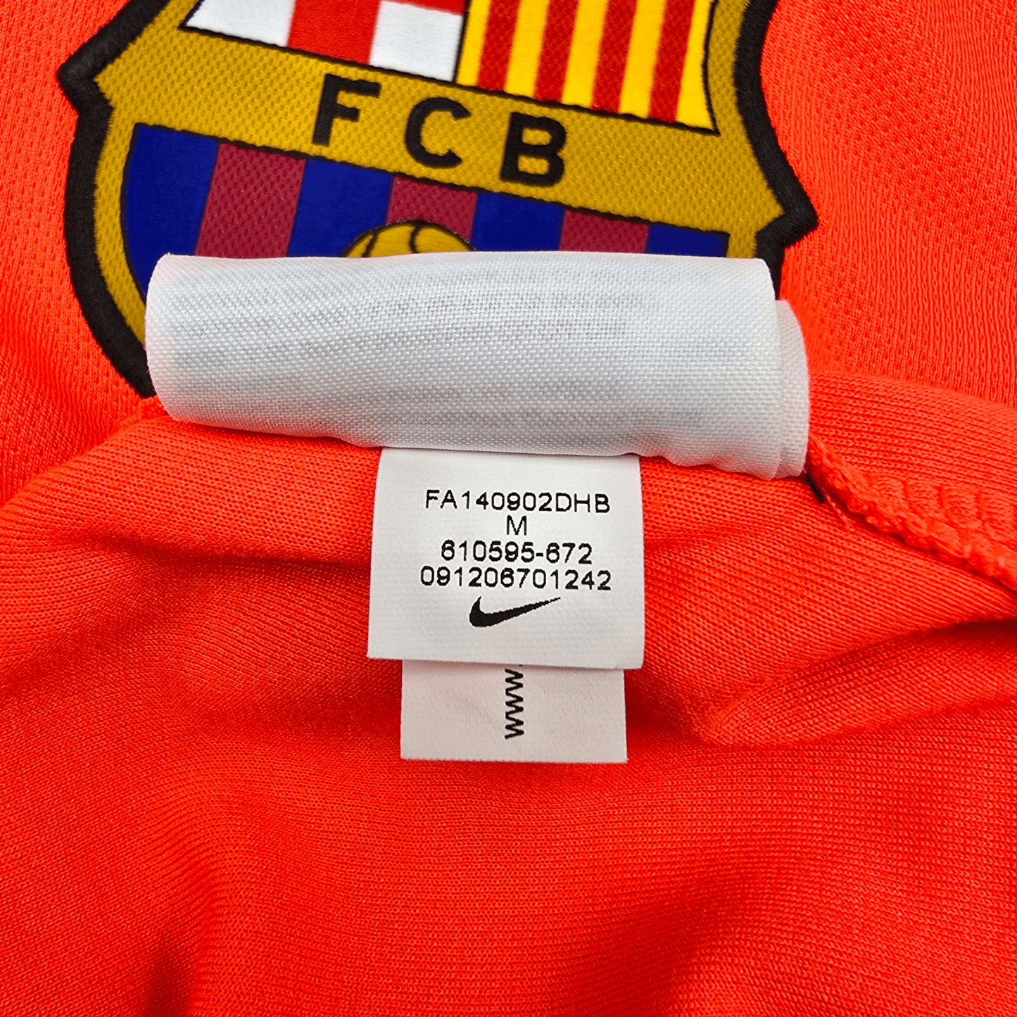 2014/15 Barcelona Away Football Shirt (M) Nike #9 Suarez