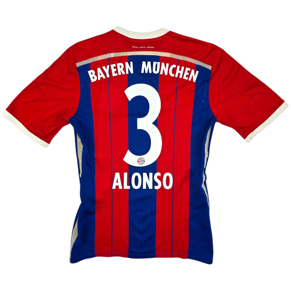 2014/15 Bayern Munich Home Football Shirt (M) Adidas #3 Alonso