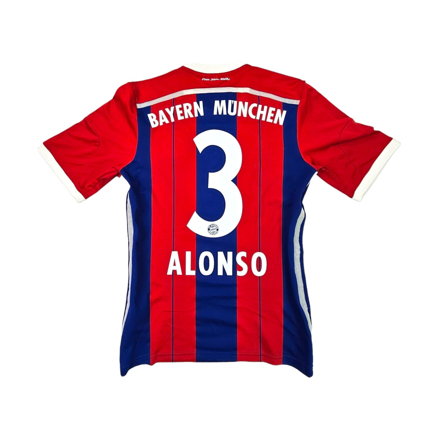 2014/15 Bayern Munich Home Football Shirt (S) Adidas #3 Alonso