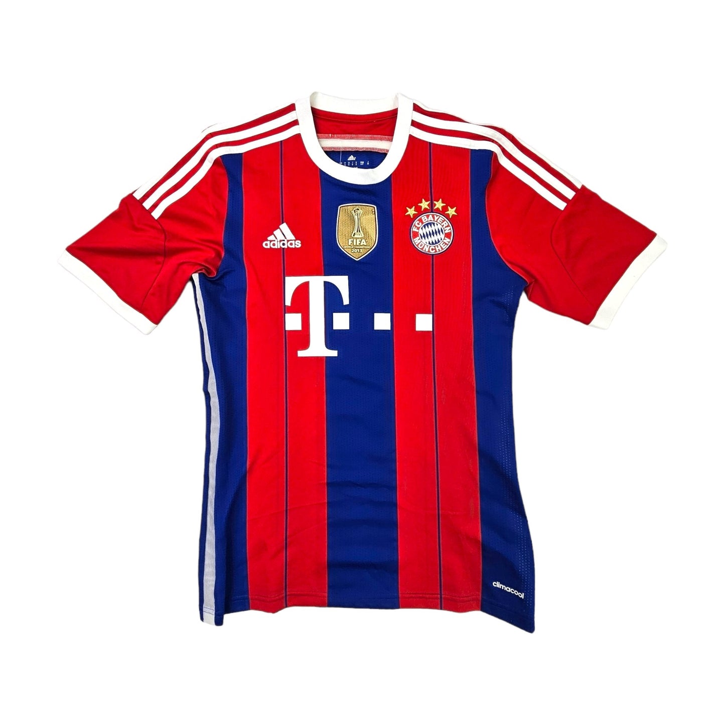 2014/15 Bayern Munich Home Football Shirt (S) Adidas #3 Alonso