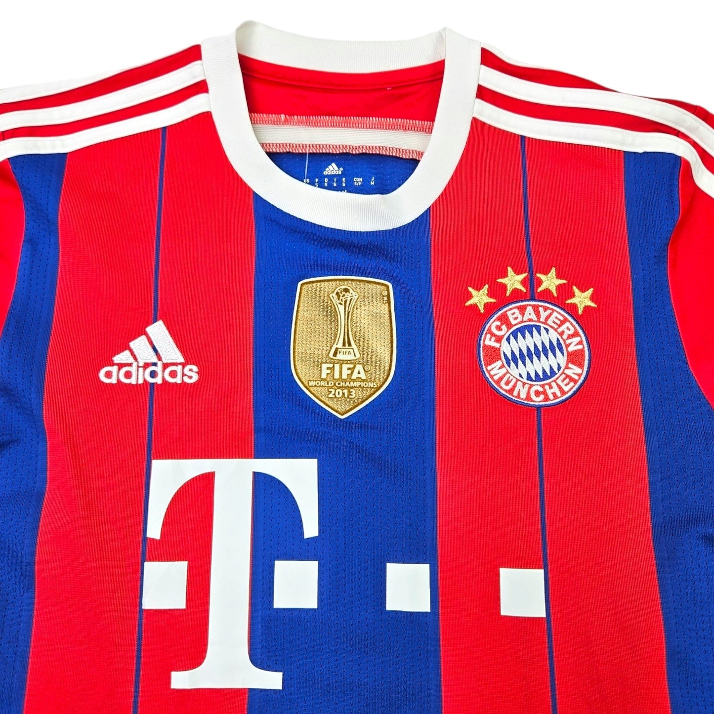 2014/15 Bayern Munich Home Football Shirt (S) Adidas #3 Alonso