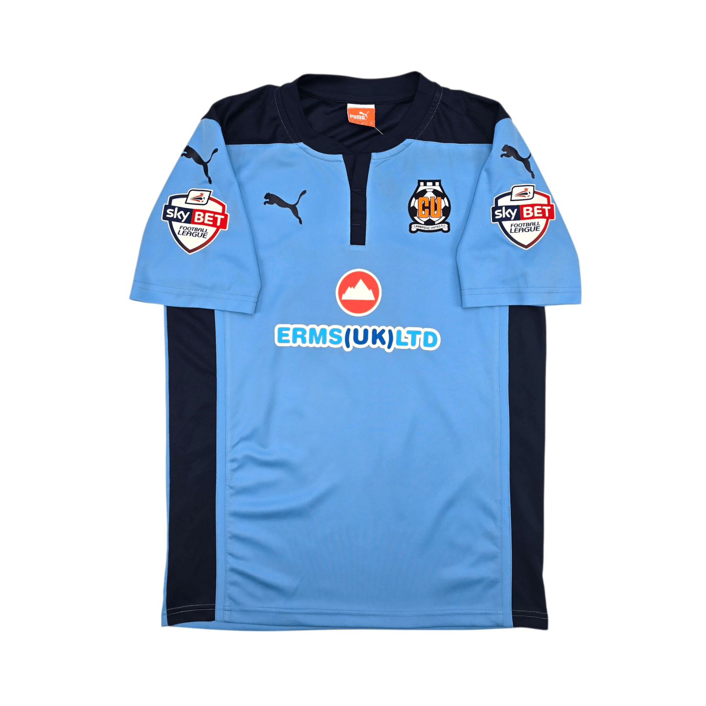 2014/15 Cambridge United Away Football Shirt (M) Puma #5 Bonner (Match Worn)