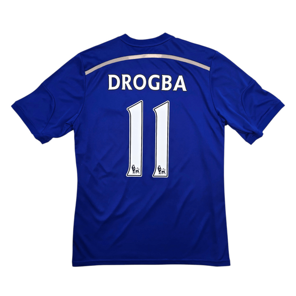 2014/15 Chelsea Home Football Shirt (L) Adidas #11 Drogba
