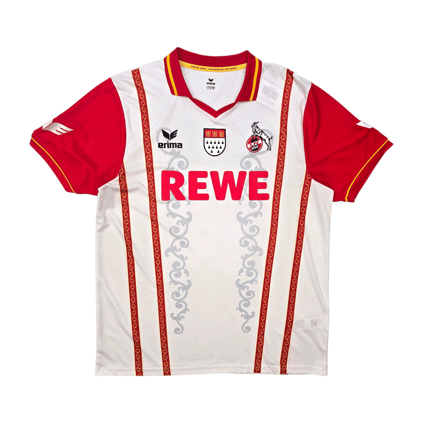 2014/15 FC Köln Home Football Shirt (XL) Erima (Carnival)