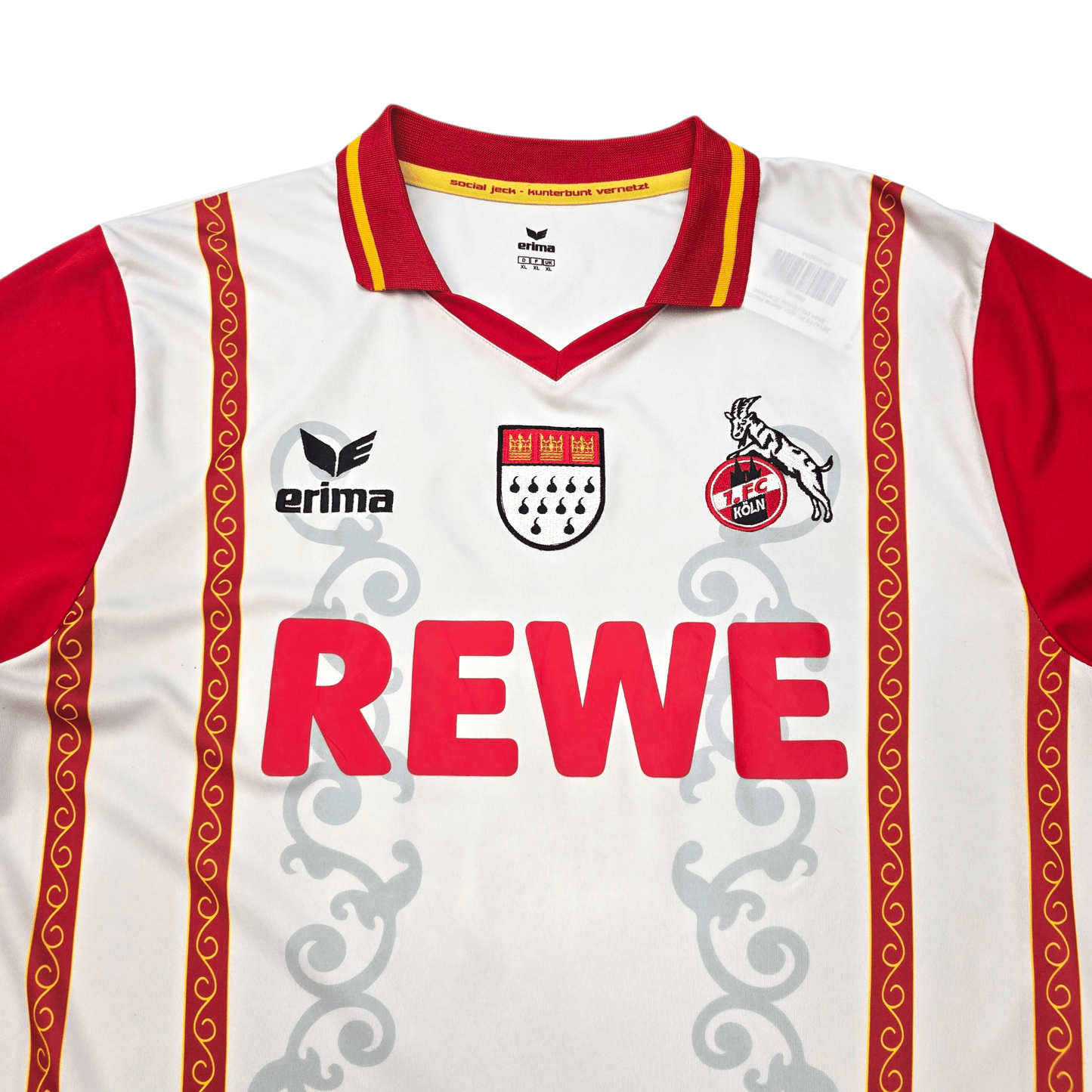 2014/15 FC Köln Home Football Shirt (XL) Erima (Carnival)