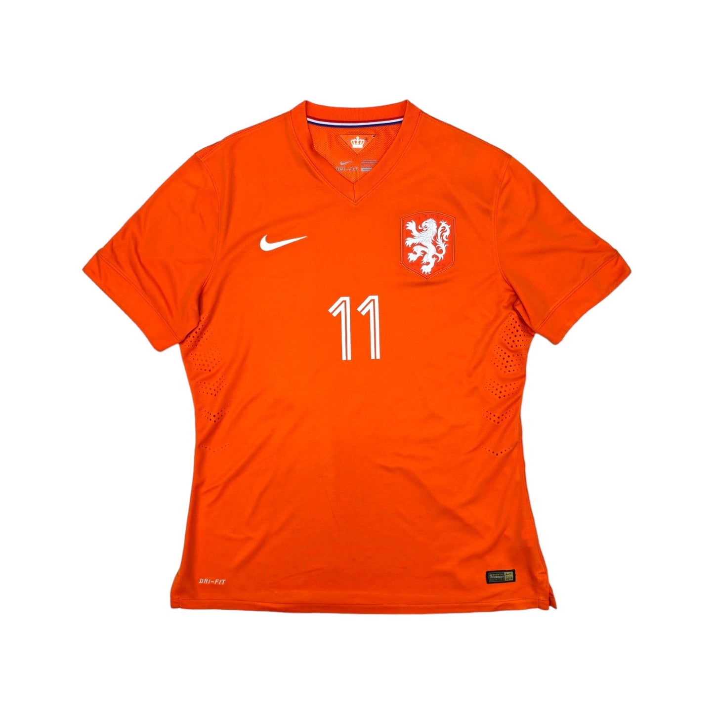 2014/15 Holland Home Football Shirt (XL) Nike #11 Robben (Player Version)