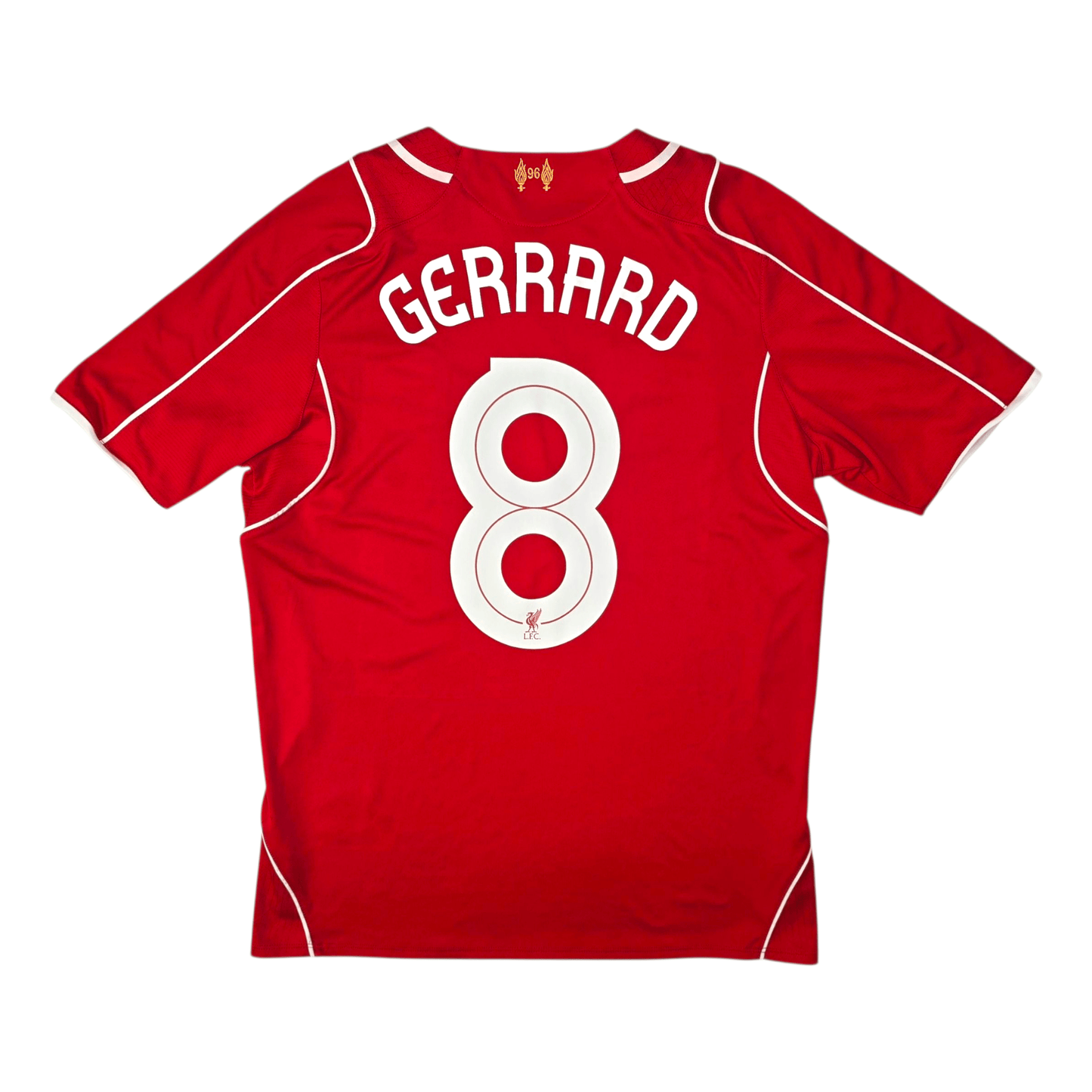 2014/15 Liverpool Home Football Shirt (M) Warrior #8 Gerrard