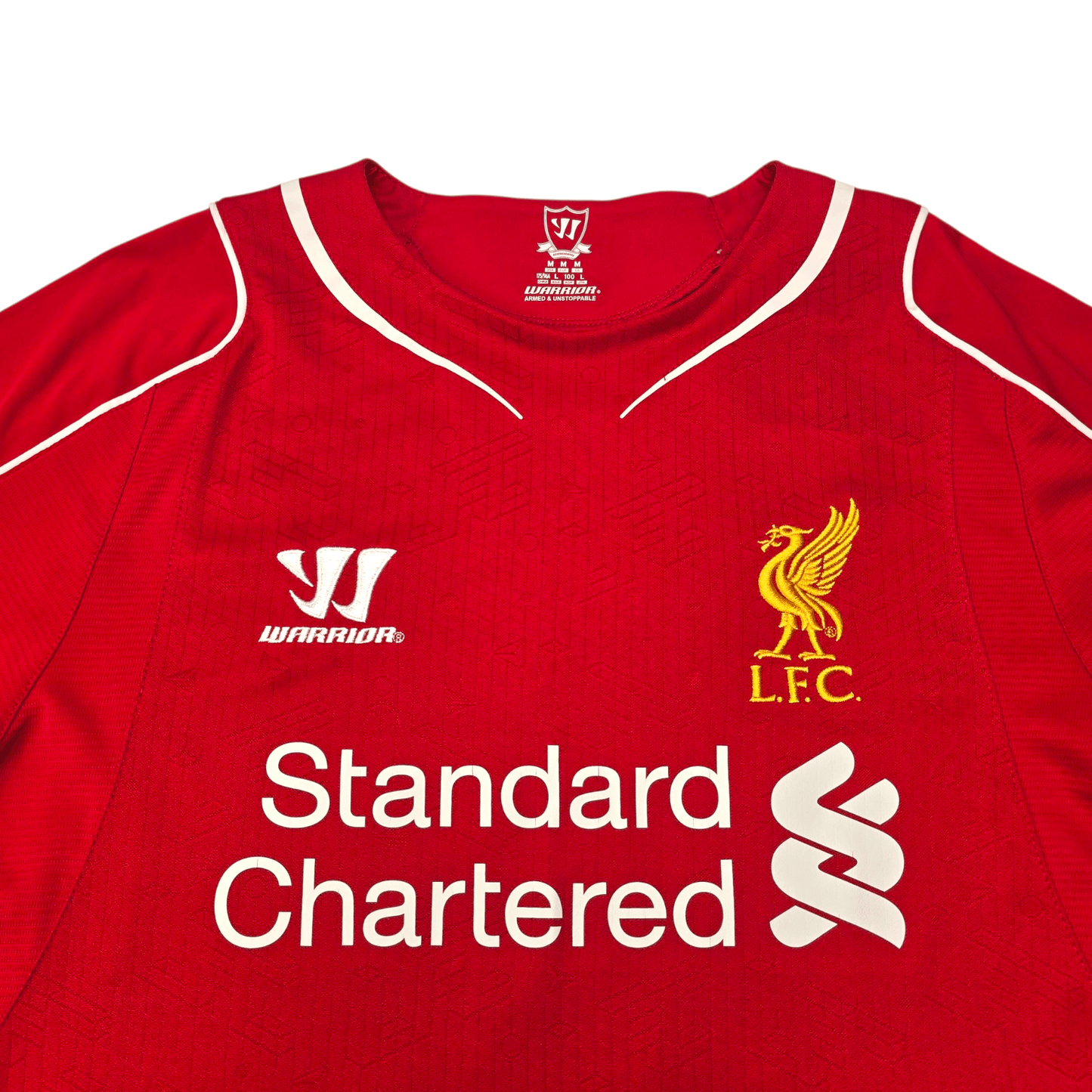 2014/15 Liverpool Home Football Shirt (M) Warrior #8 Gerrard