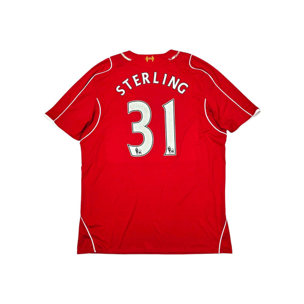 2014/15 Liverpool Home Football Shirt (XL) Warrior #31 Sterling