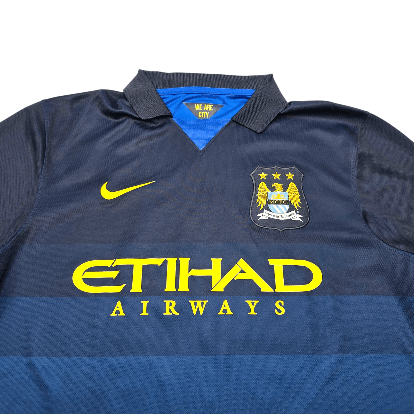 2014/15 Manchester City Away Football Shirt (M) Nike #16 Kun Aguero