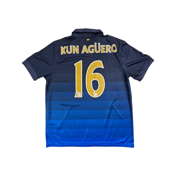 2014/15 Manchester City Away Football Shirt (XL) Nike #16 Aguero