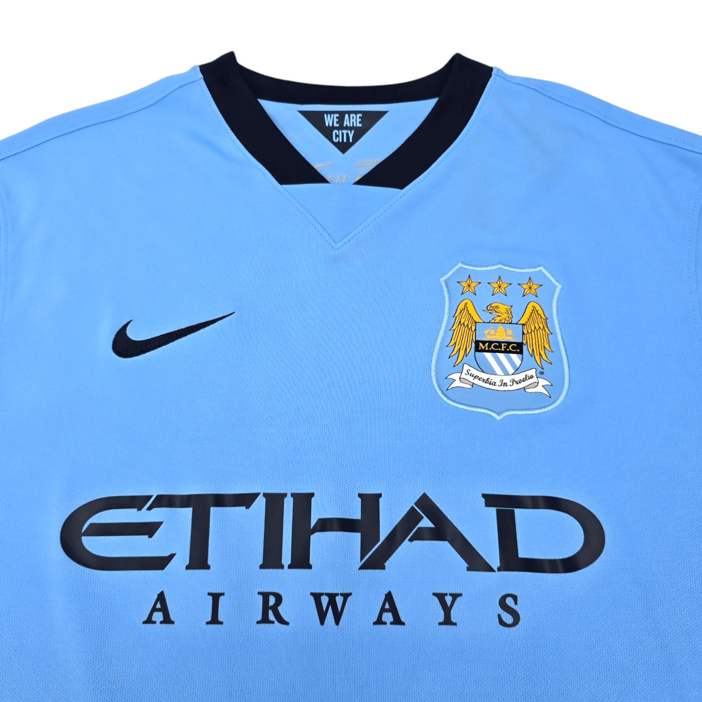 2014/15 Manchester City Home Football Shirt (L) Nike #16 Aguero