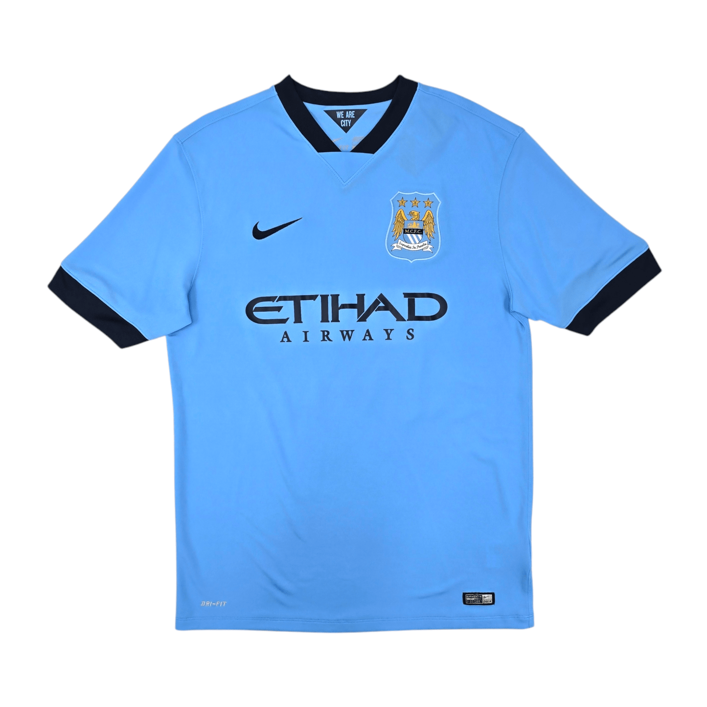 2014/15 Manchester City Home Football Shirt (L) Nike #16 Aguero