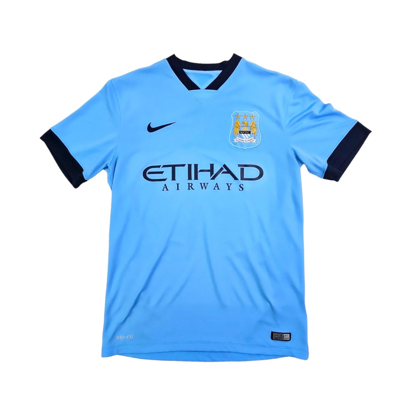 2014/15 Manchester City Home Football Shirt (M) Nike #18 Lampard