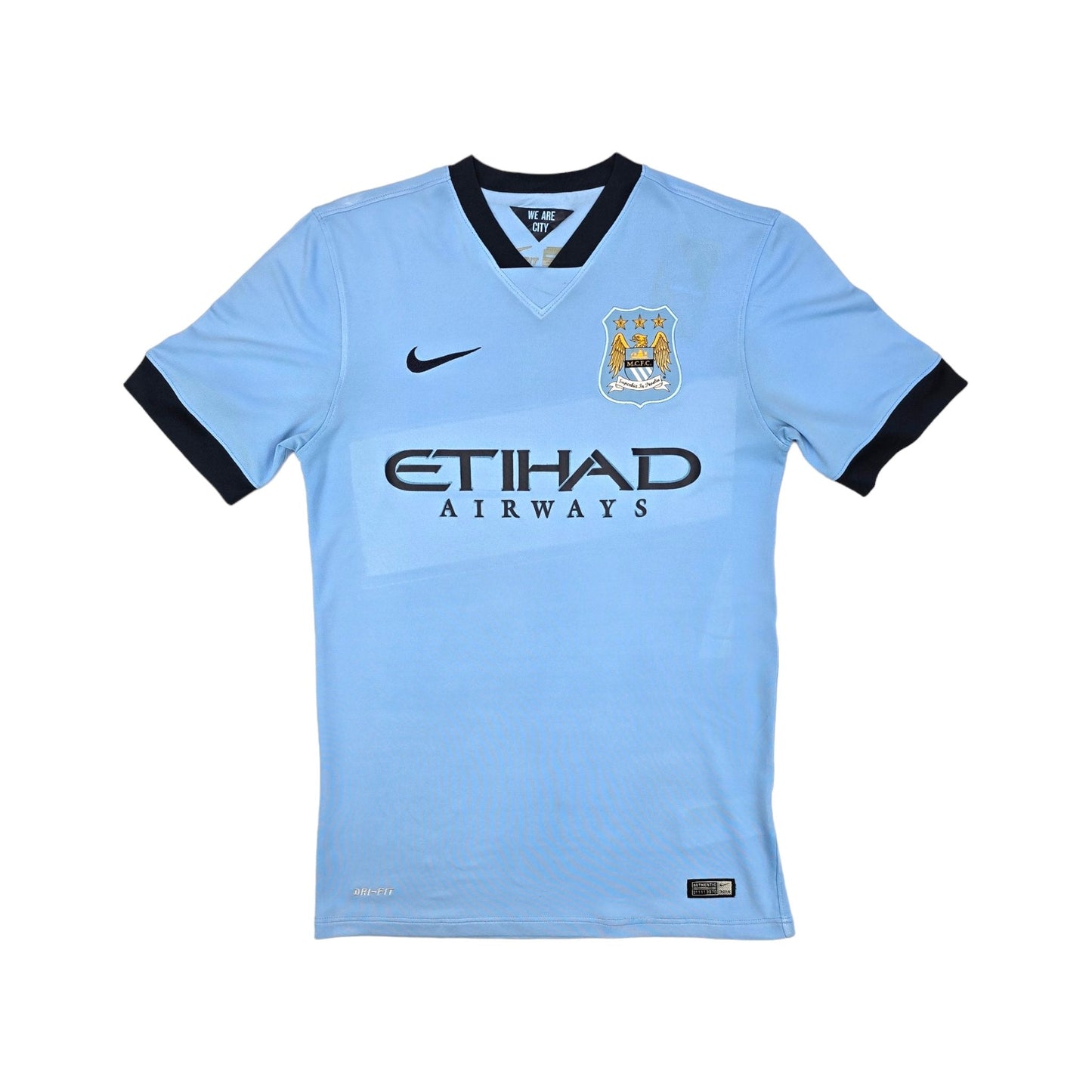 2014/15 Manchester City Home Football Shirt (S) Nike #21 Silva