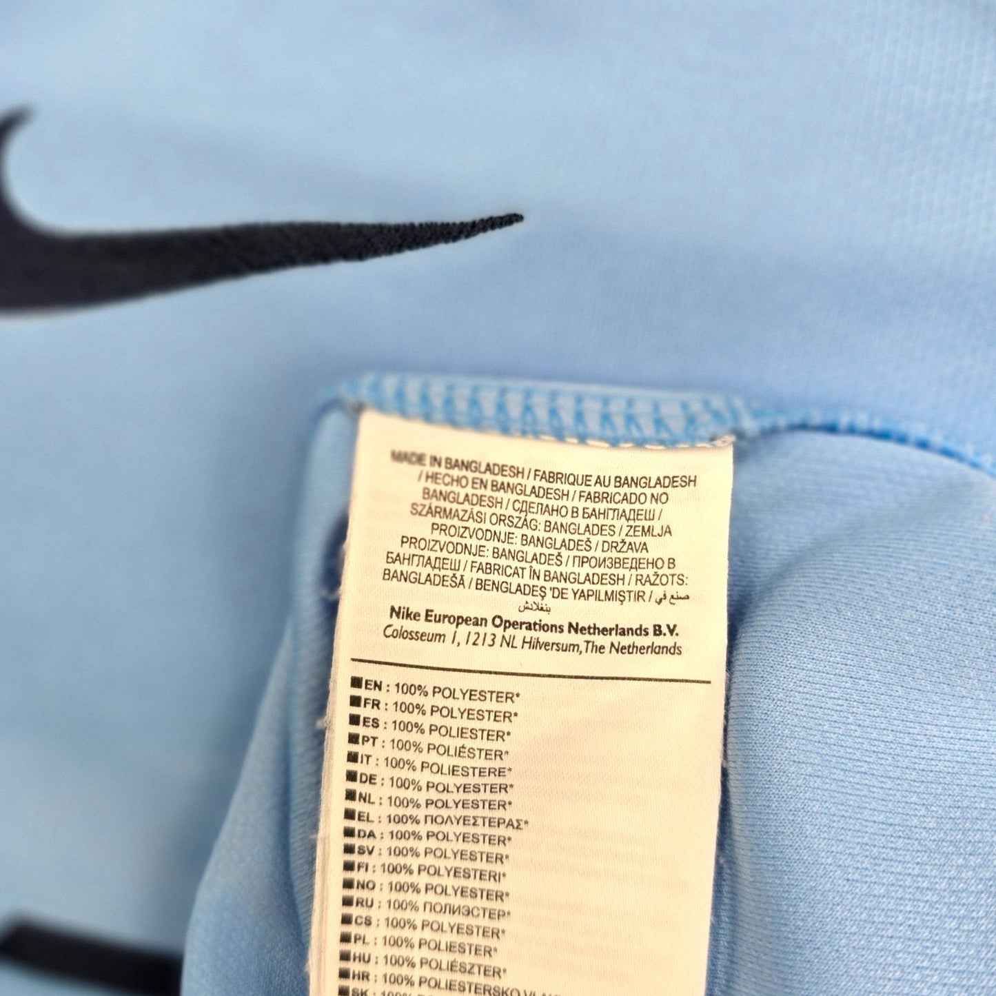 2014/15 Manchester City Home Football Shirt (S) Nike #21 Silva