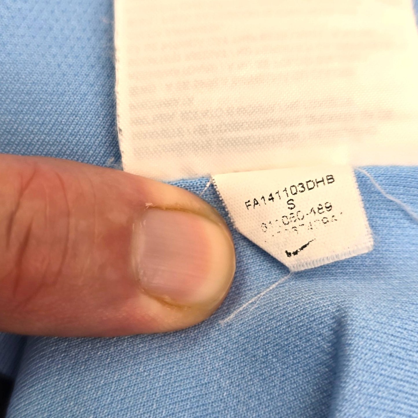 2014/15 Manchester City Home Football Shirt (S) Nike #21 Silva