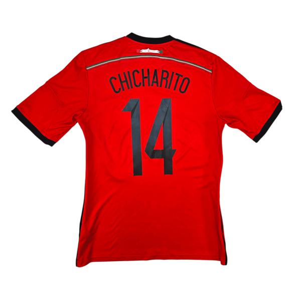 2014/15 Mexico Away Football Shirt (M) Adidas #14 Chicharito