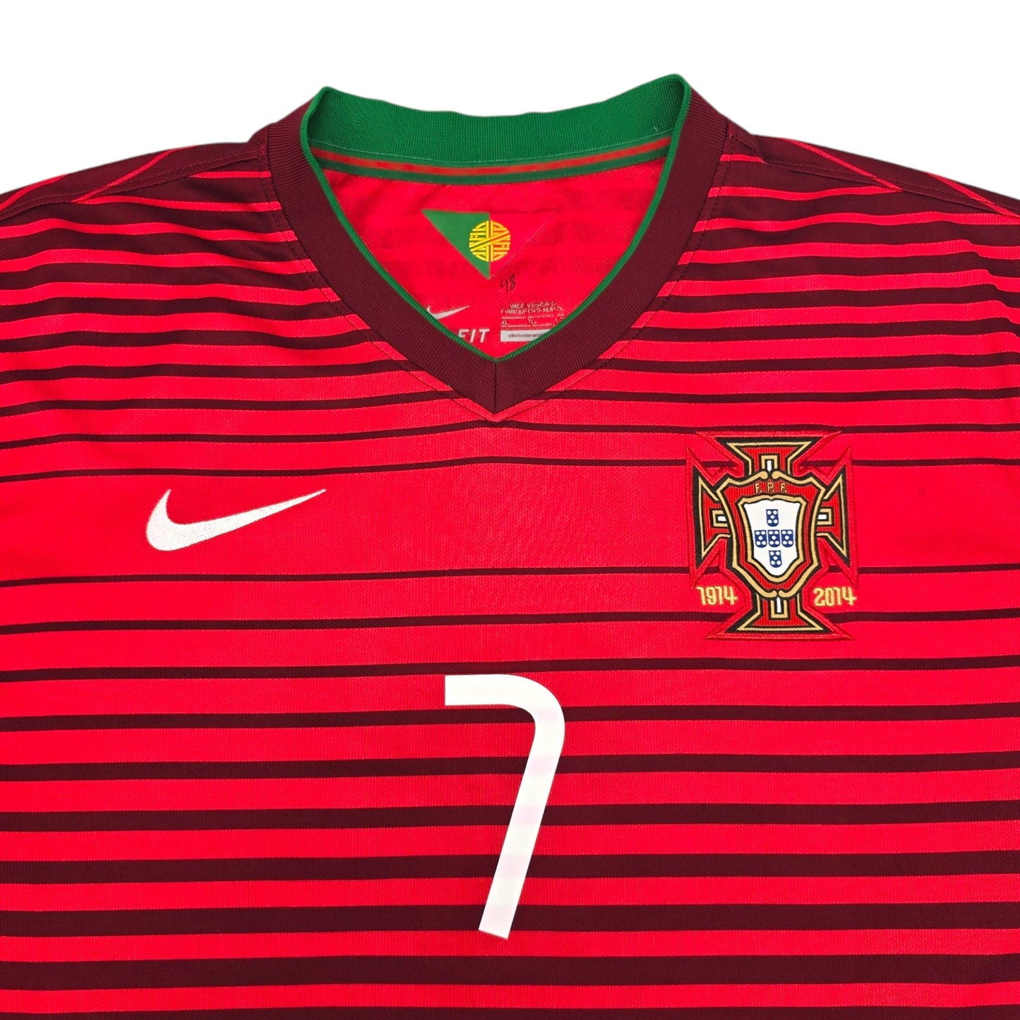 2014/15 Portugal Home Football Shirt (XL) Nike #7 Ronaldo
