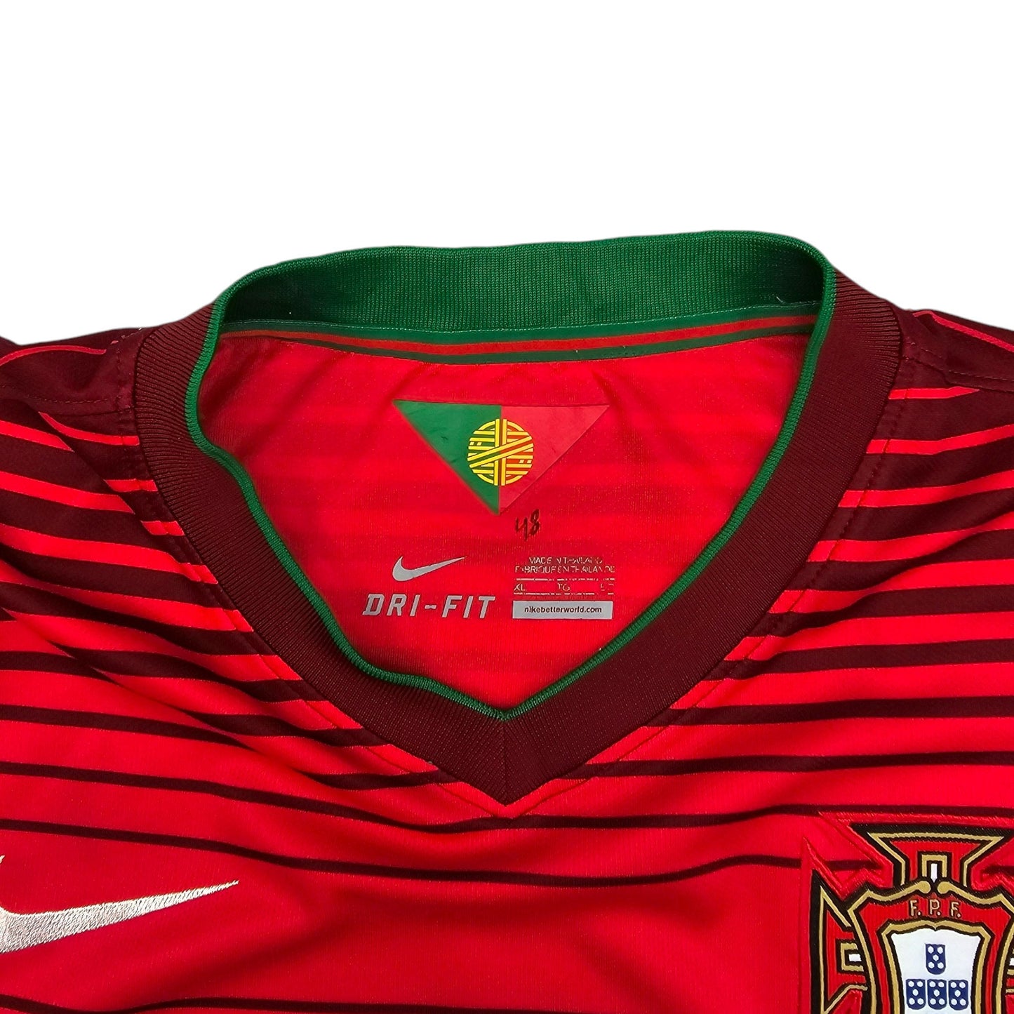 2014/15 Portugal Home Football Shirt (XL) Nike #7 Ronaldo