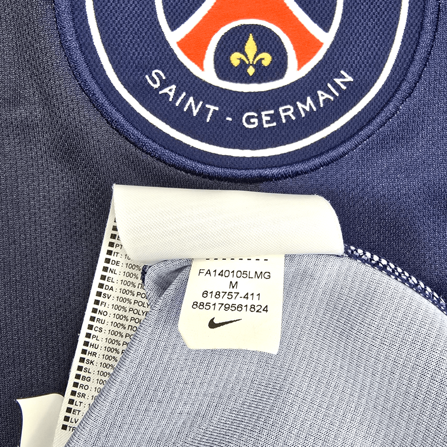 2014/15 PSG Home Football Shirt (M) Nike #10 Ibrahimovic