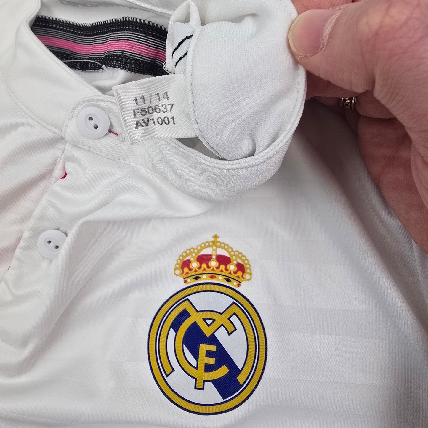 2014/15 Real Madrid Home Football Shirt (L) Adidas #7 Ronaldo