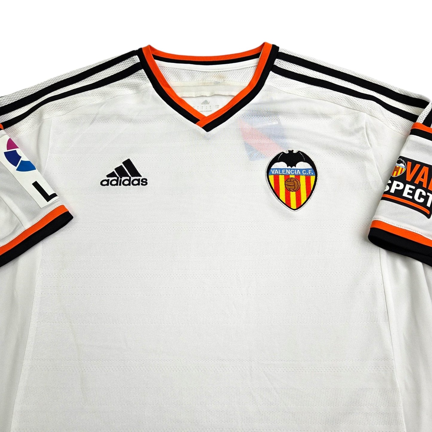 2014/15 Valencia Home Football Shirt (L) Adidas