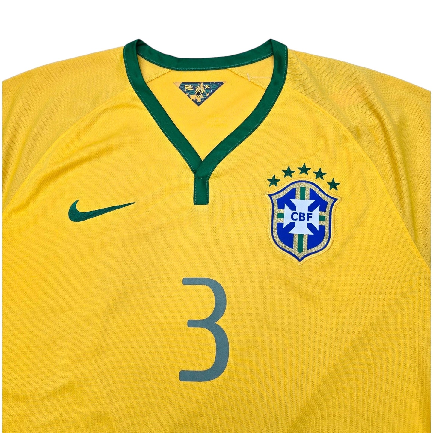 2014/16 Brazil Home Football Shirt (XL) Nike #3 Silva