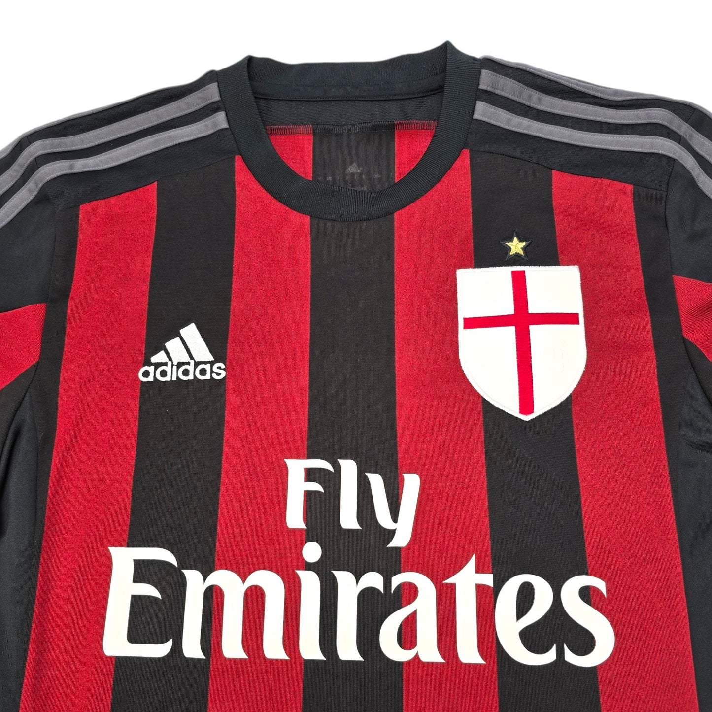 2015/16 AC Milan Home Football Shirt (L) Adidas #70 Bacca