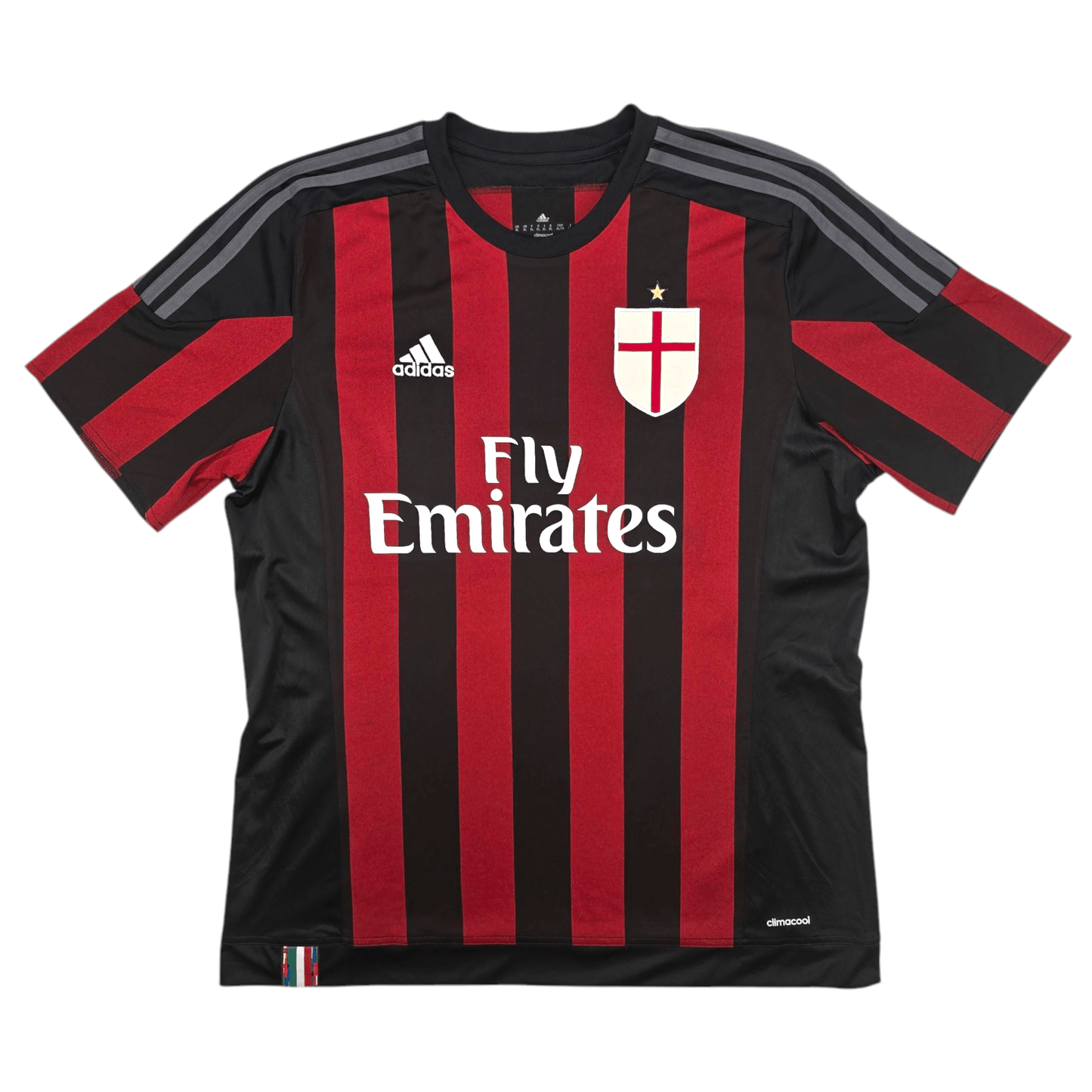 2015/16 AC Milan Home Football Shirt (XL) Adidas #45 Balotelli