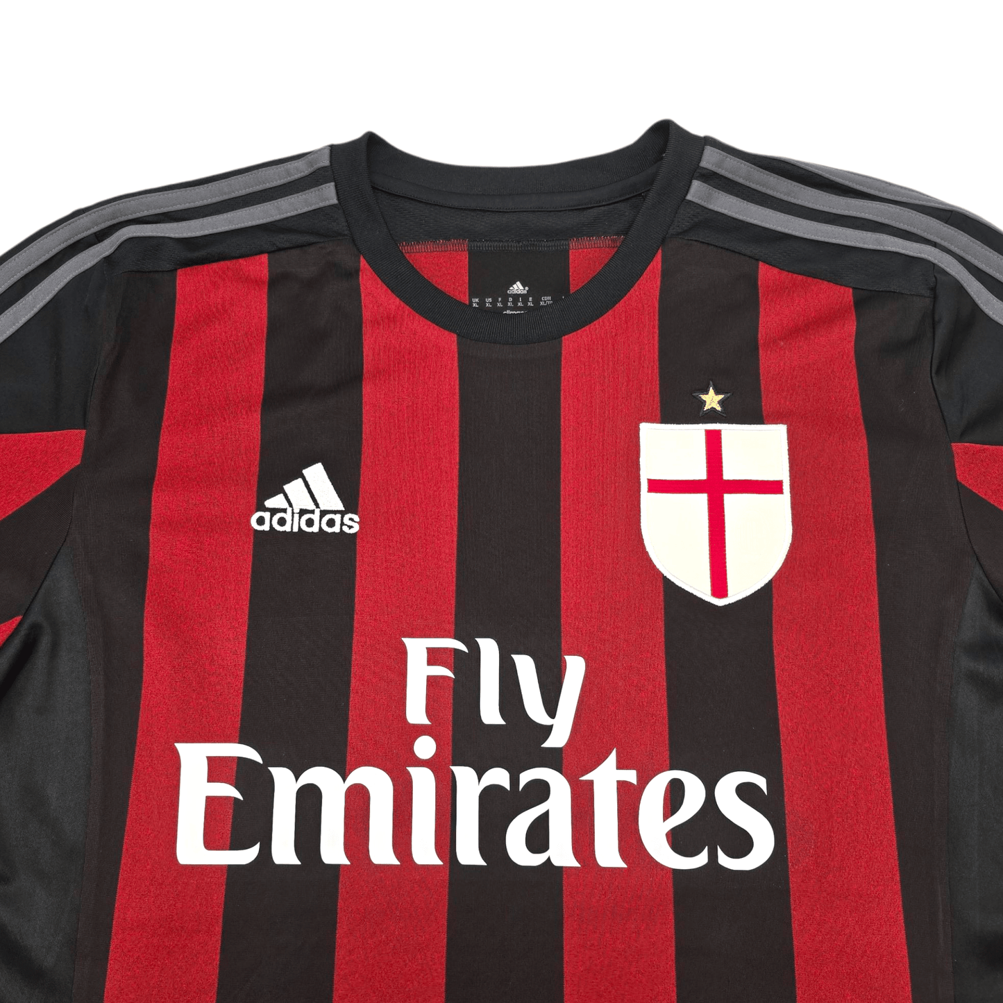 2015/16 AC Milan Home Football Shirt (XL) Adidas #45 Balotelli