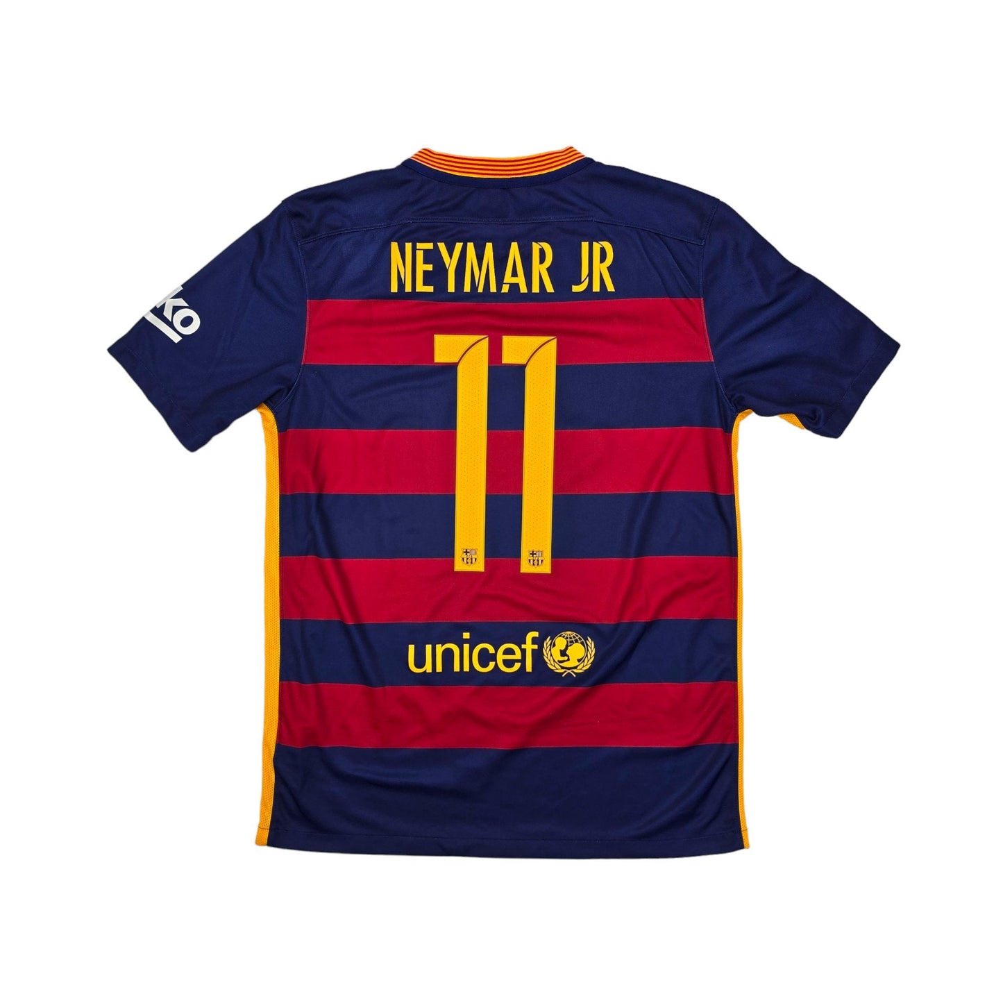 2015/16 Barcelona Home Football Shirt (M) Nike #11 Neymar Jr