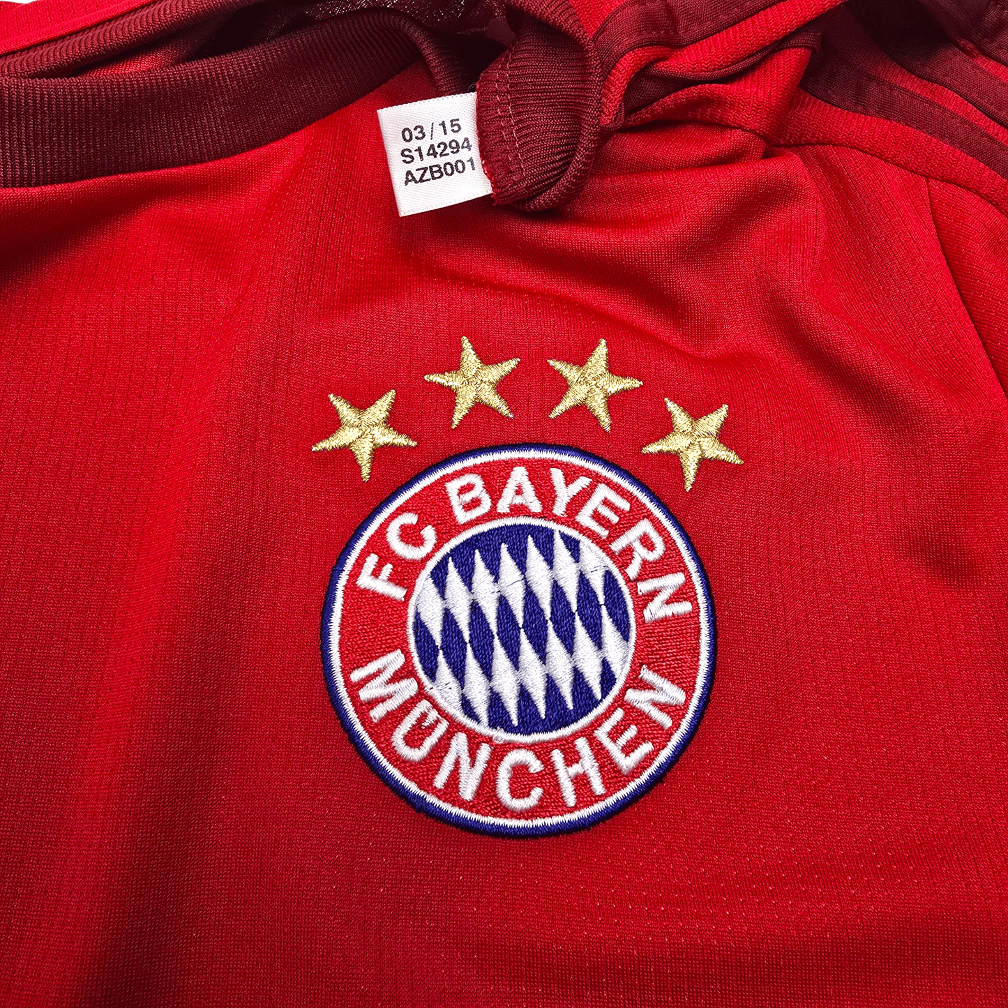 2015/16 Bayern Munich Home Football Shirt (M) Adidas #9 Lewandowski