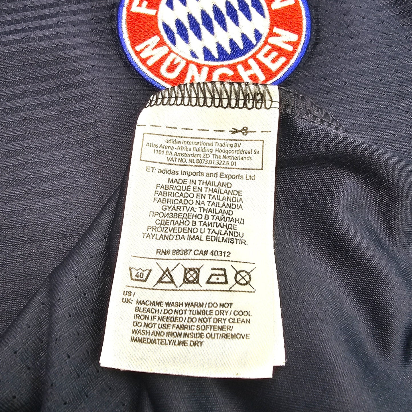 2015/16 Bayern Munich Third Football Shirt (S) Adidas #25 Muller