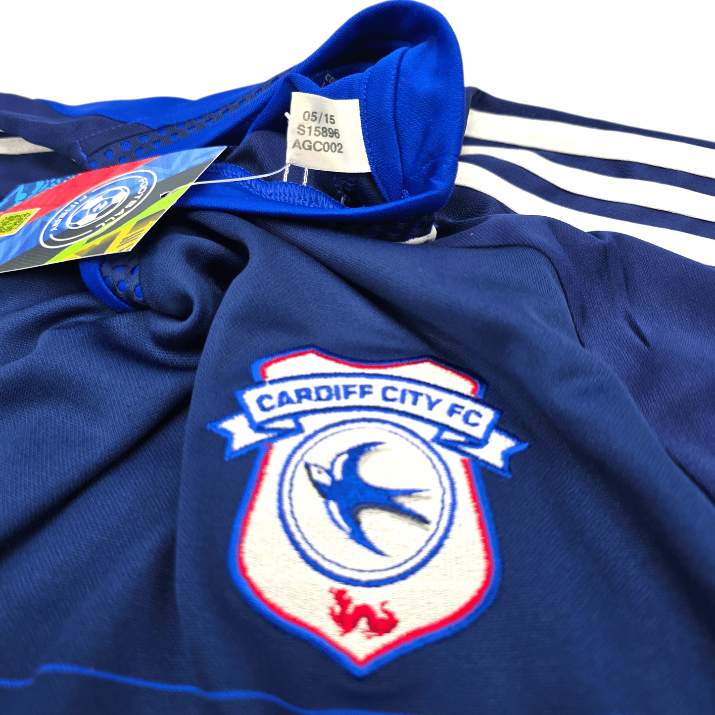 2015/16 Cardiff City Home Football Shirt (L) Adidas