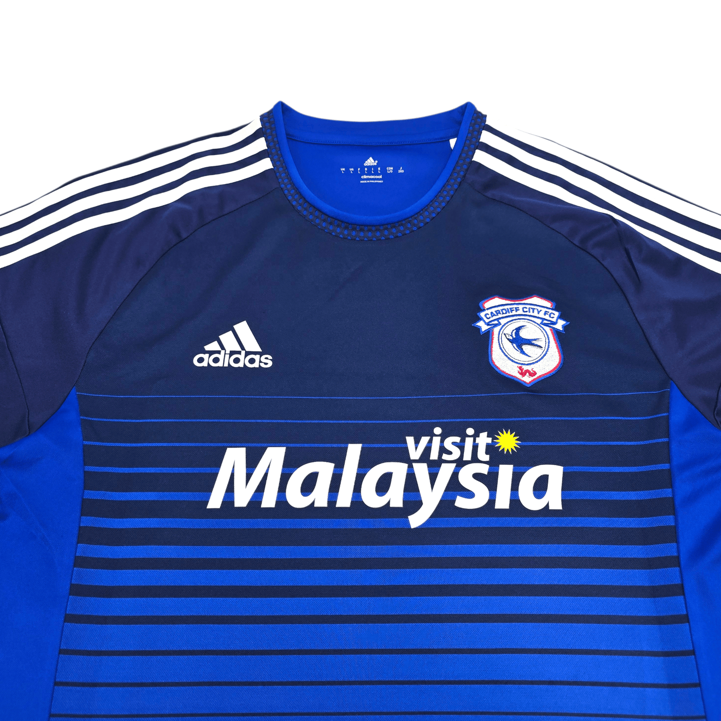 2015/16 Cardiff City Home Football Shirt (L) Adidas