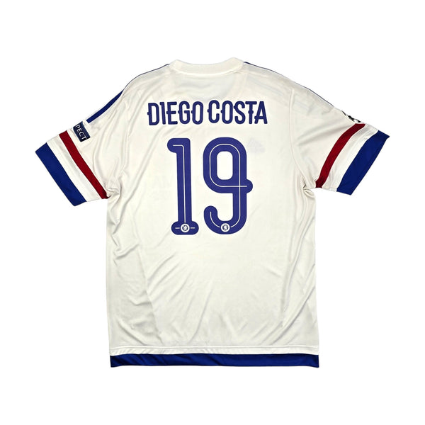 2015/16 Chelsea Away Football Shirt (L) Adidas #19 Diego Costa (UCL)