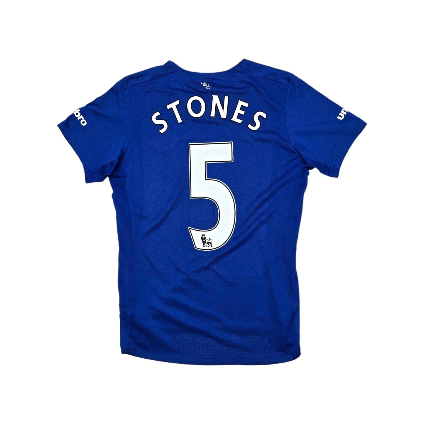 2015/16 Everton Home Football Shirt (S) Umbro #5 Stones