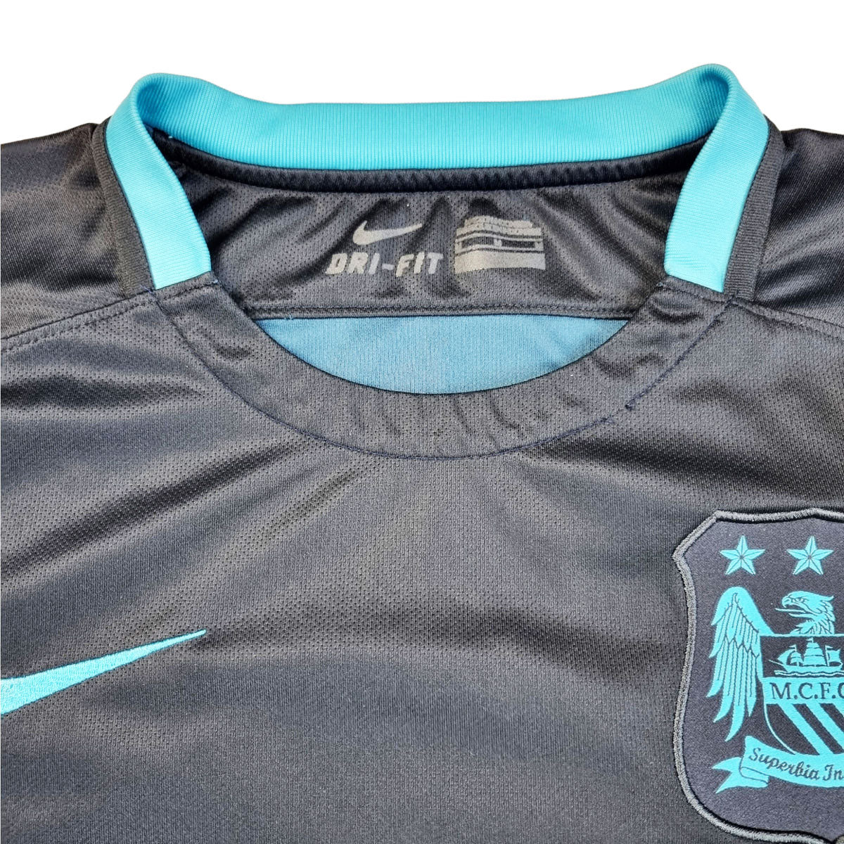 2015/16 Manchester City Away Football Shirt (M) Nike #7 Sterling