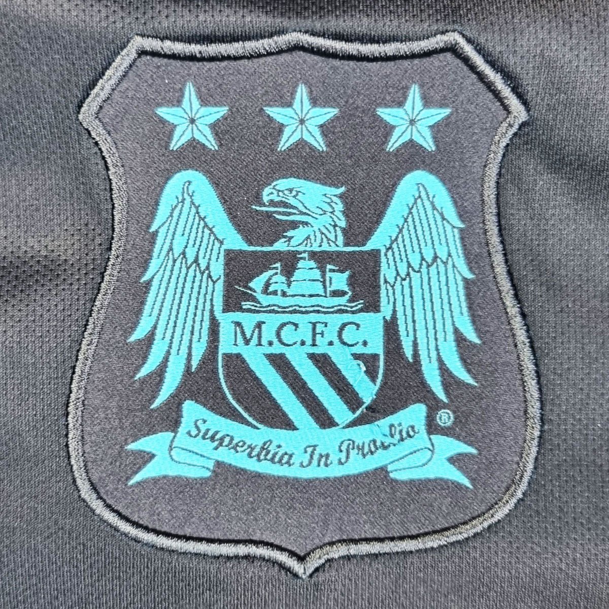 2015/16 Manchester City Away Football Shirt (M) Nike #7 Sterling