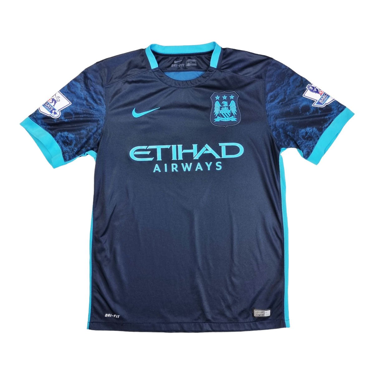 2015/16 Manchester City Away Football Shirt (M) Nike #7 Sterling