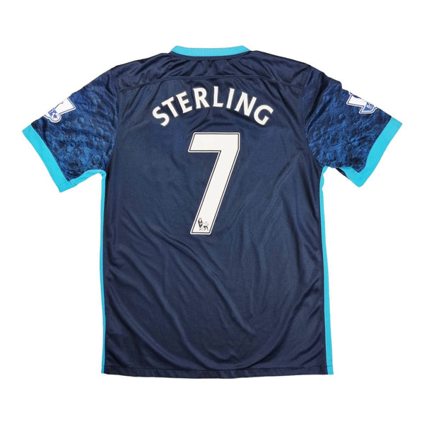 2015/16 Manchester City Away Football Shirt (M) Nike #7 Sterling