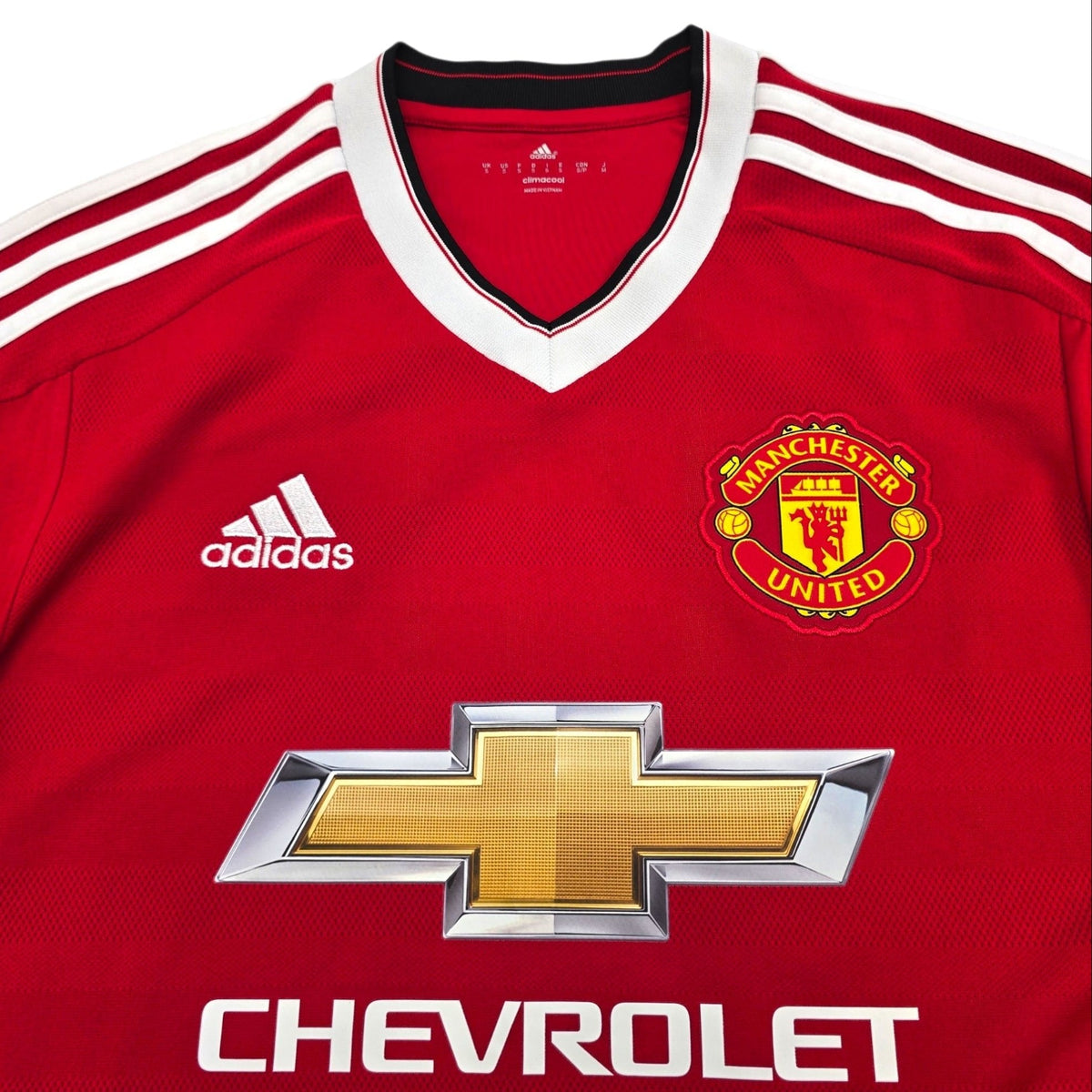 2015/16 Manchester United Home Football Shirt (S) Adidas